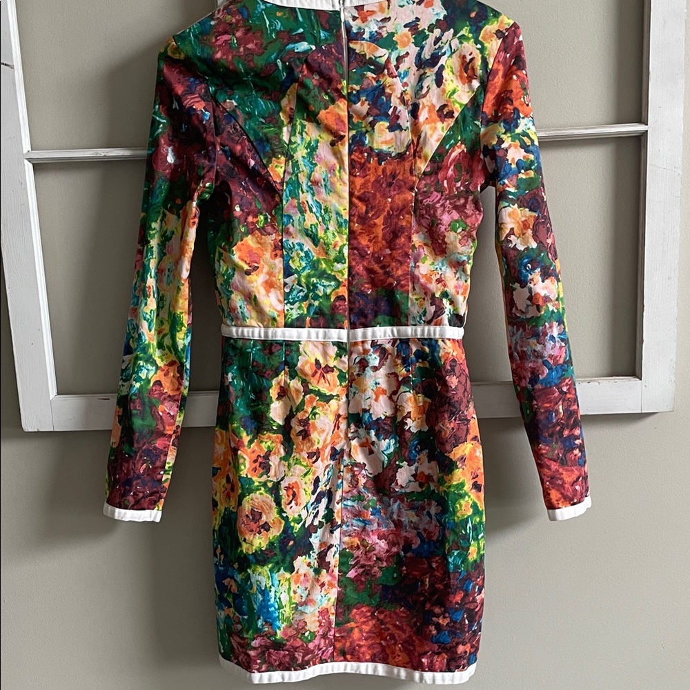 RARE-Casper and Pearl-Colorful Abstract Long Sleeve Dress - Picture 7 of 11